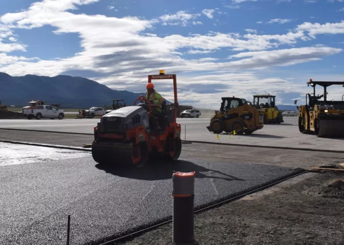 Paving crews at Terus complete work at Whitehorse International Airport. 