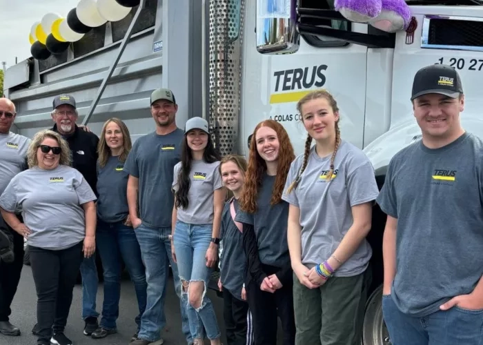 Terus team participates in the Spirit of the Rockies parade supporting local non-profit organizations. 
