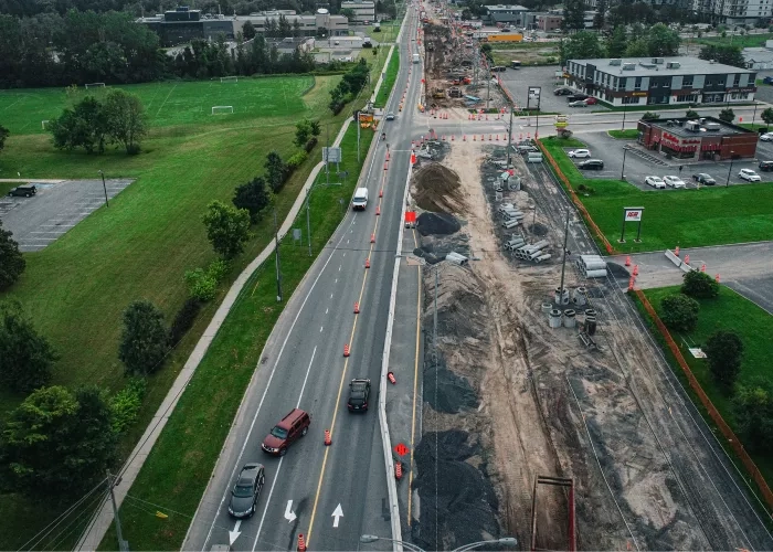 Road construction activities 