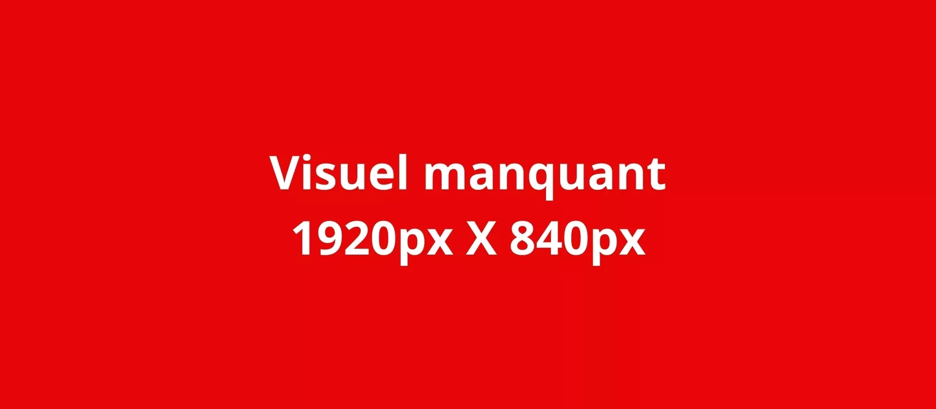 Visuel manquant