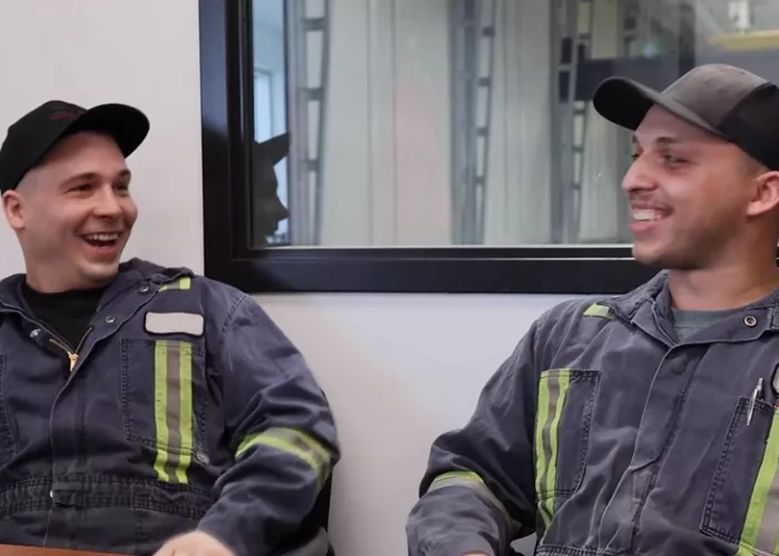 Portrait de Thomas et Mathieu, deux mechaniens chez Colas Québec