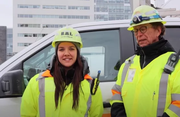 Portrait de Bernard et Maryan, signaleur et signaleuse chez Colas Québec