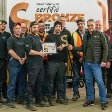 TWO COLAS QUÉBEC FACILITIES ACHIEVE 6S BRONZE CERTIFICATION