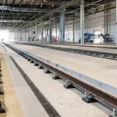 Edmonton Valley Line West LRT Maintenance Facility On Track 